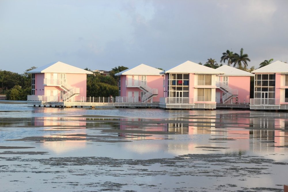 condos overlooking the water in Cayo Coco, Cuba