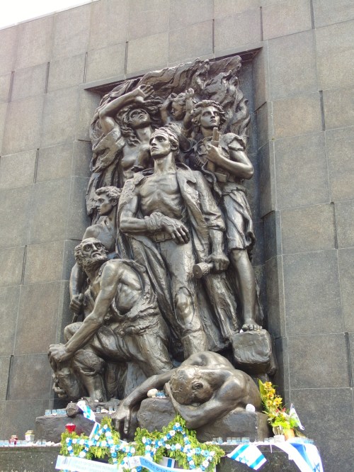 Memorial to the 1943 uprising in the Warsaw ghetto