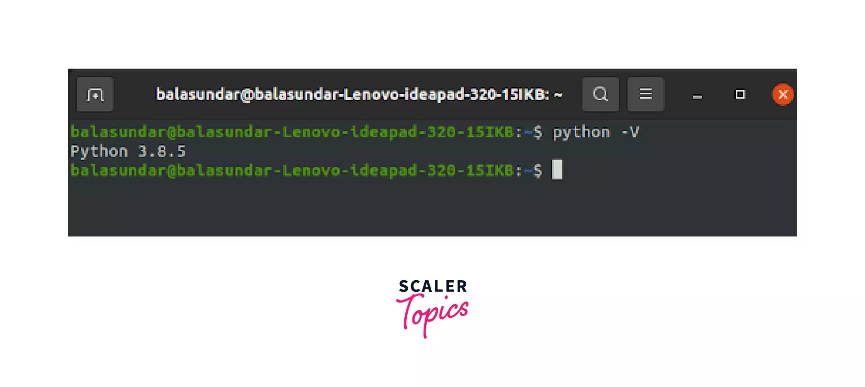 Python is already installed
