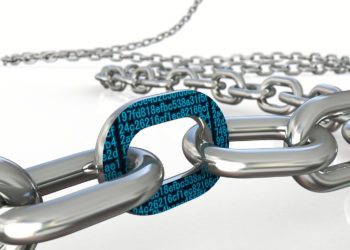 Block chain concept.