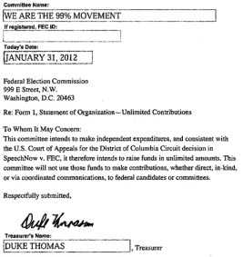 We are the 99% Super PAC