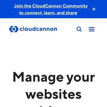 Screenshot of https://cloudcannon.com/