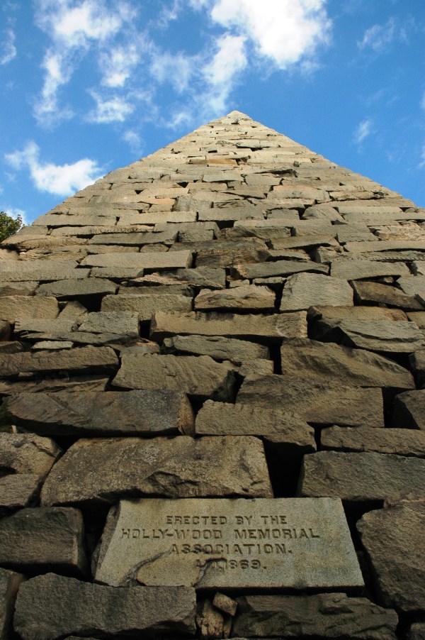 The cemetery's pyramid.