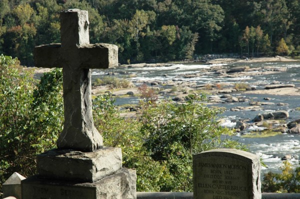 Tomb with a view. From the Seddon family plot at Hollywood Cemetery.