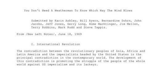 OPENING LINES OF NEW LEFT NOTES