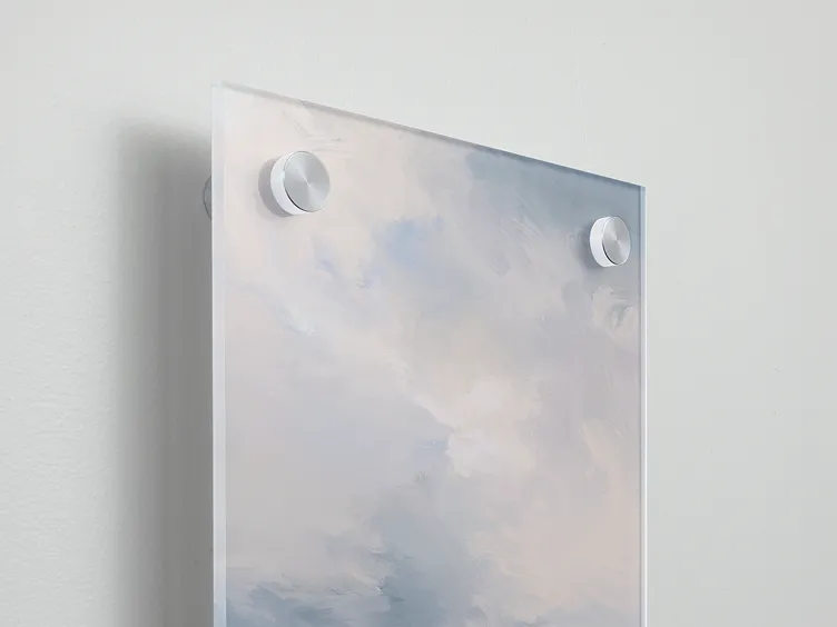 Acrylic Prints. High‑definition acrylic wall art with floating 3D effect and glossy finish.