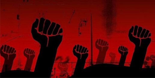 fists raised