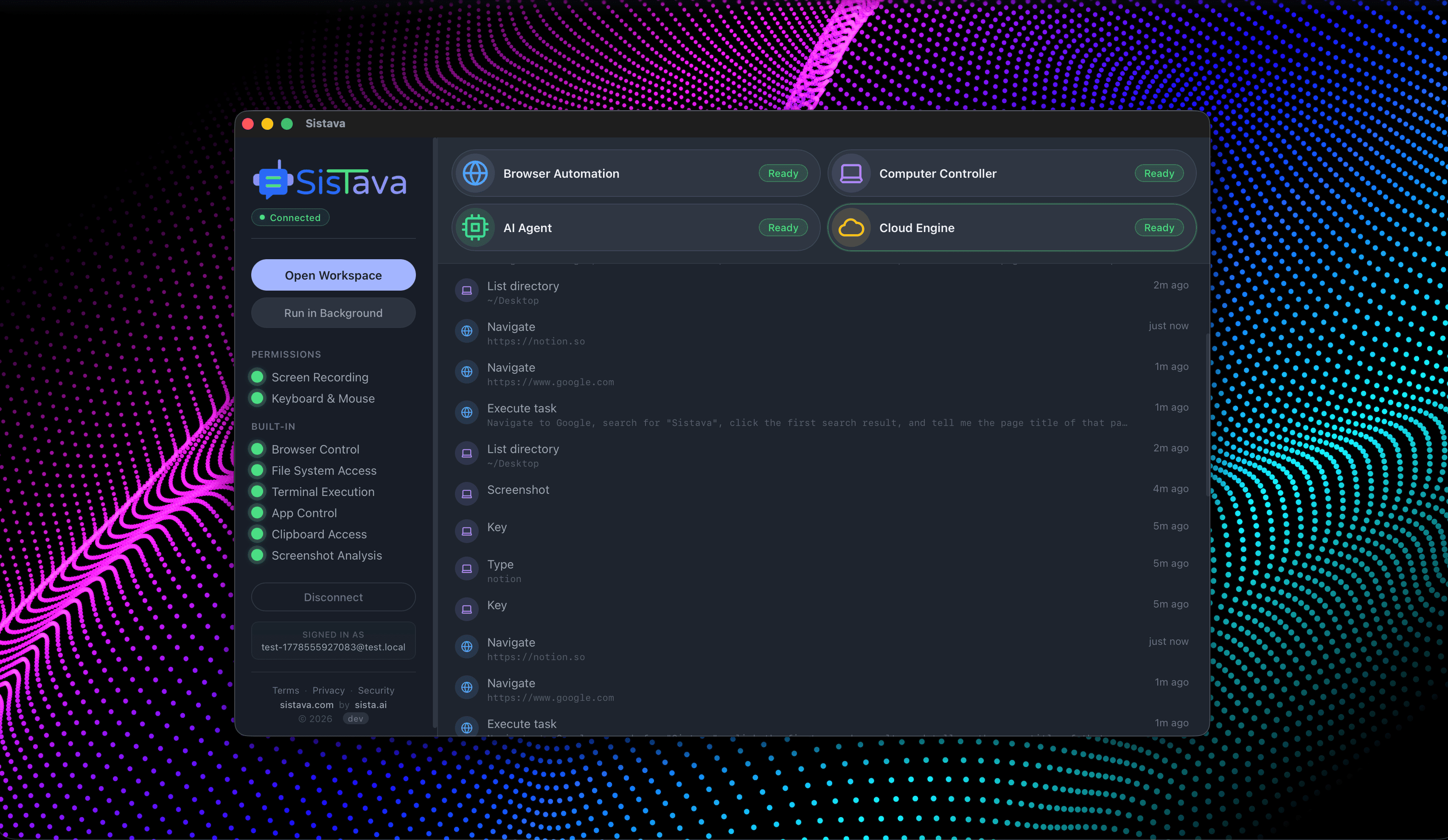 AI Workforce platform dashboard