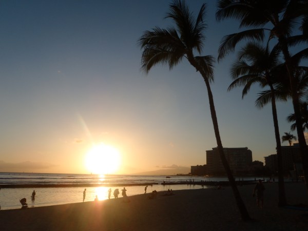 perfect Hawaiian sunset