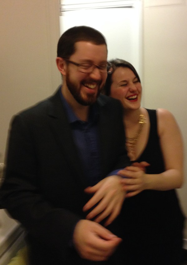 laughing with my hubby