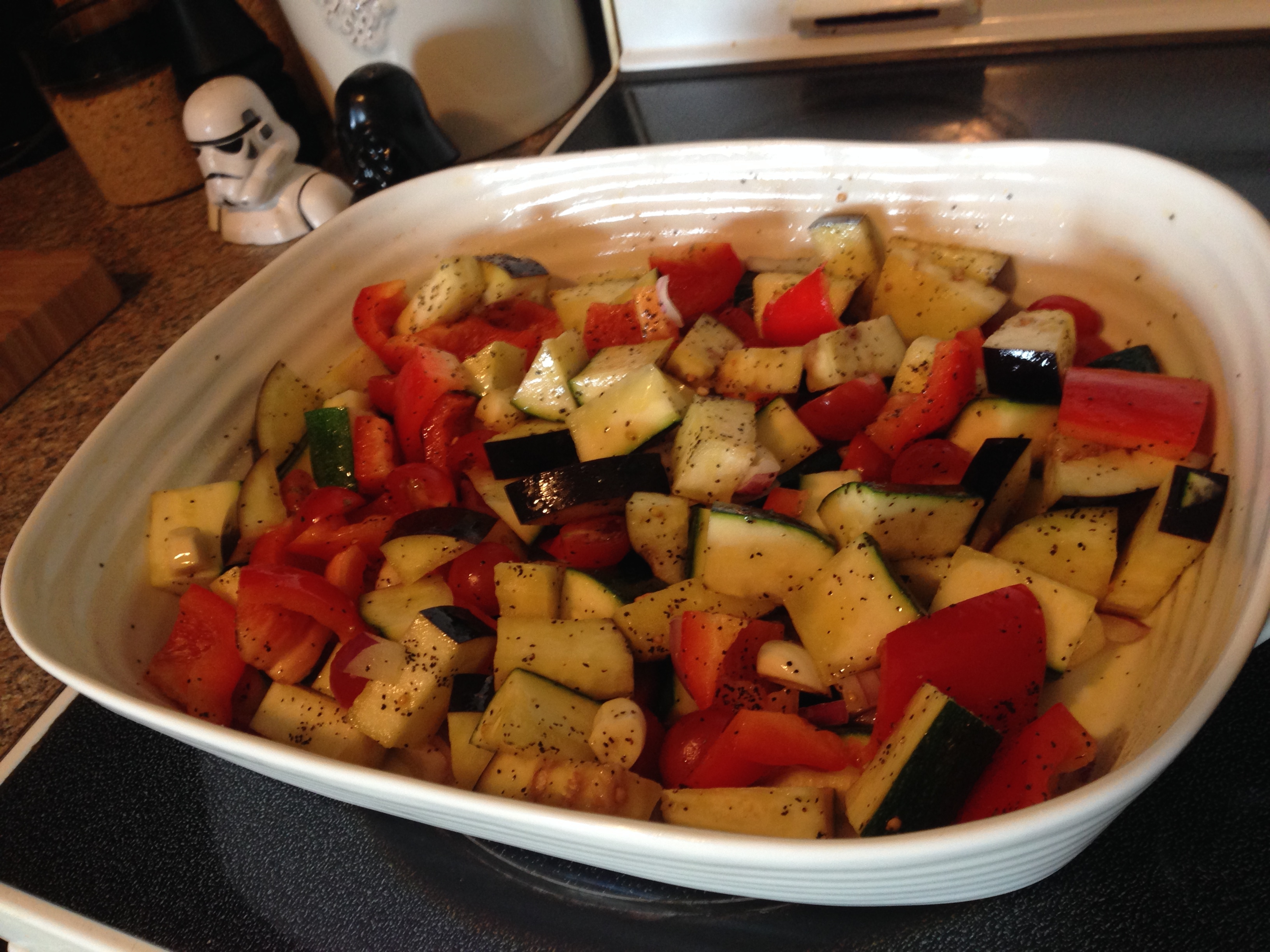 raw veggies (gross)