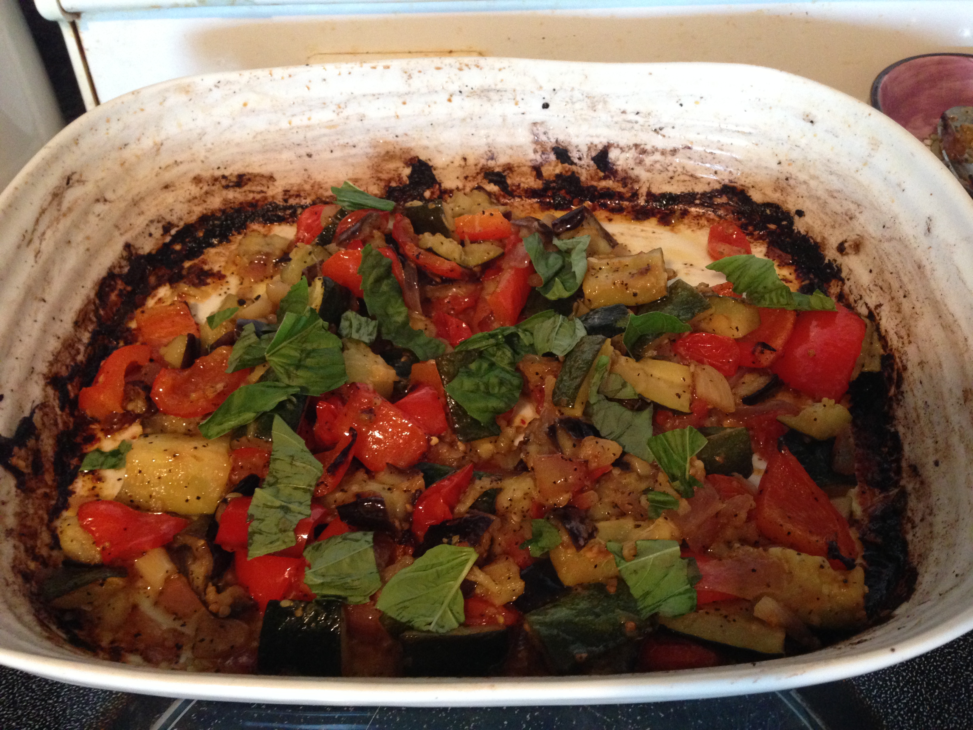 cooked veggies (yummm)