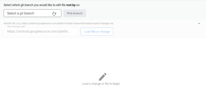 اختيار فرع Git لتعديله