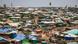 Bird's eye view of makeshift houses Bird's eye view of makeshift houses