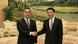 图为国民党副主席萧旭岑与中国全国政协主席王沪宁2月4日在北京见面。 图为国民党副主席萧旭岑与中国全国政协主席王沪宁2月4日在北京见面。