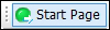 The Start Page toolbar
