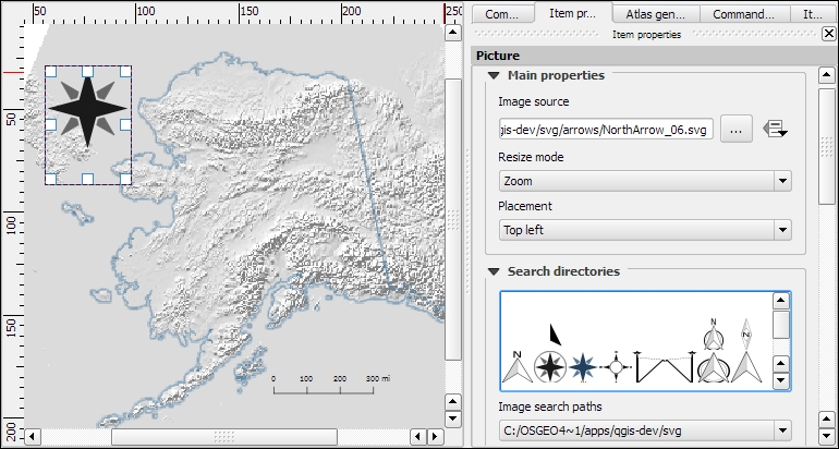 Adding a North arrow image