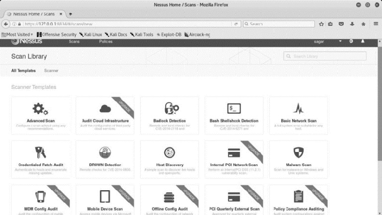 Figure 1.3 – Nessus homepage