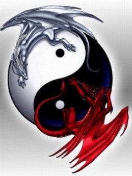 dragon yin yang