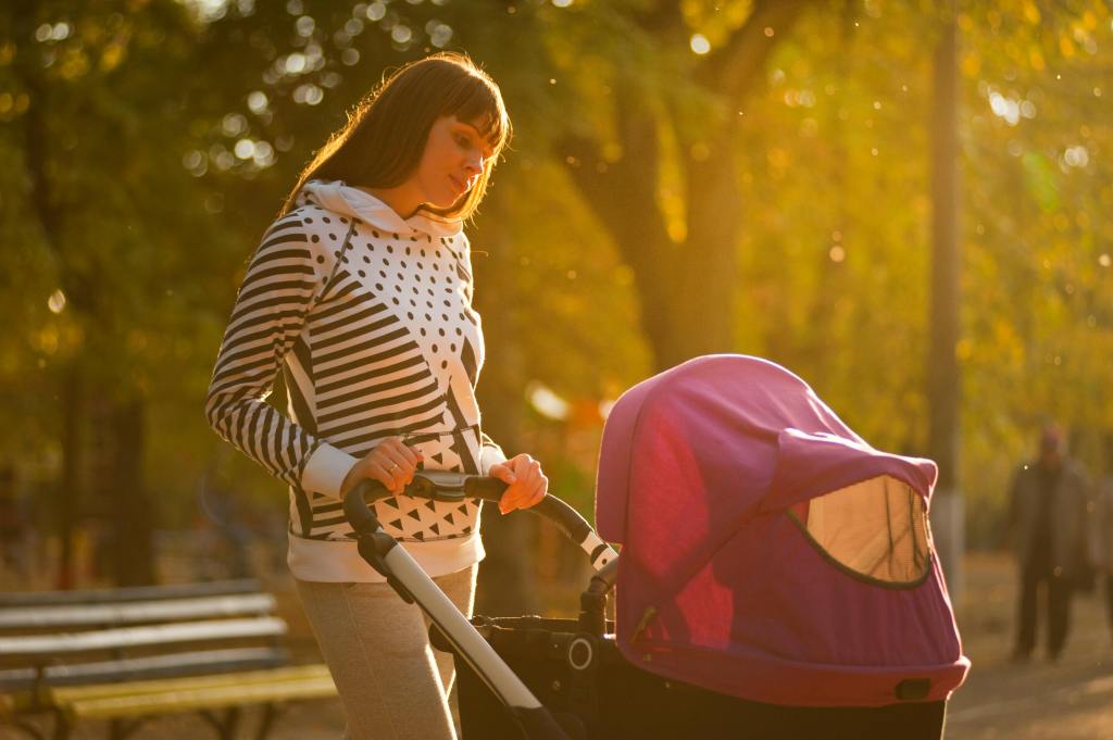 Baby Carriage Walk through the forest