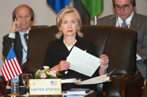 US Secretary of State Hillary Clinton at