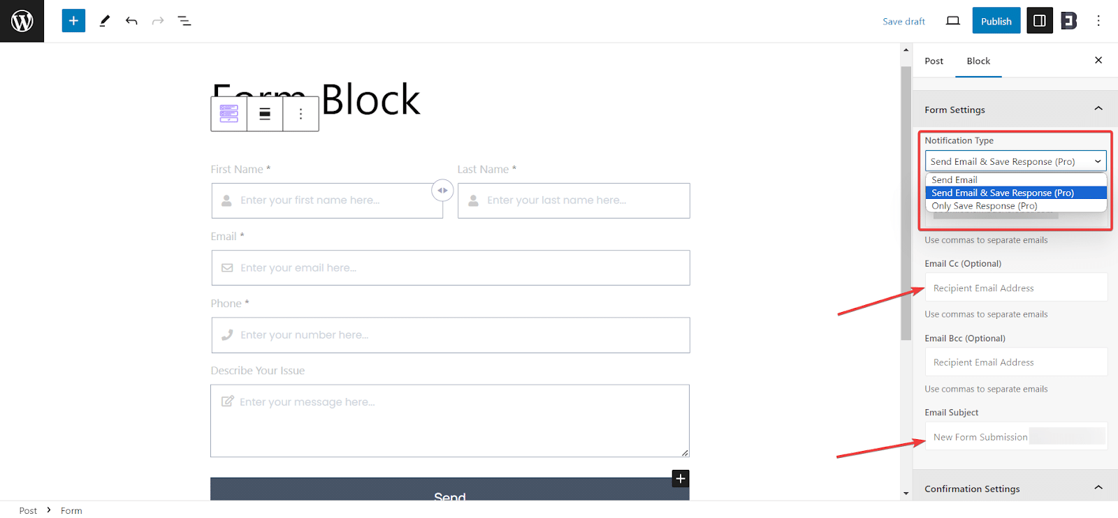 EB Form Block 5 Form Block