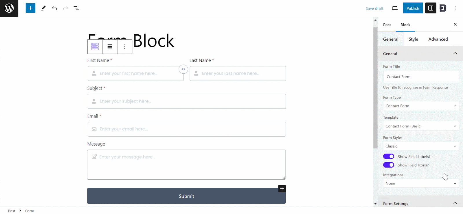 EB Form Block 4 Form Block