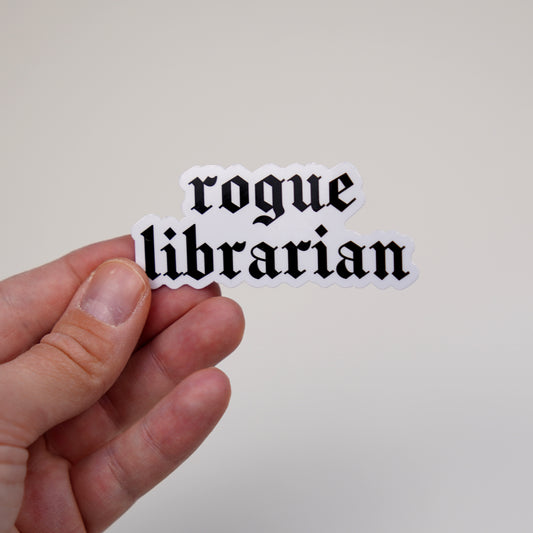 Rogue librarian sticker
