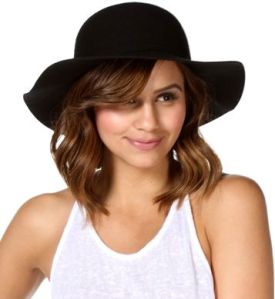 floppy black hat from windsor store