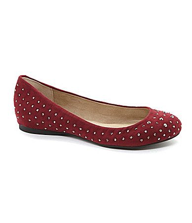 burgundy flats from dillards, styledbysteph96