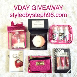 styledbysteph96 VDAY giveaway, calvin klein, betsey johnson, freebies, batiste, elf cosmetics, bath and bodyworks