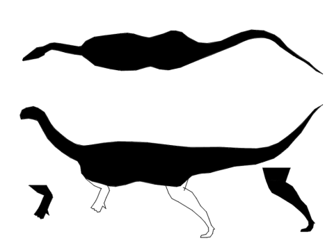 Plateosaurus for GDI - segmented