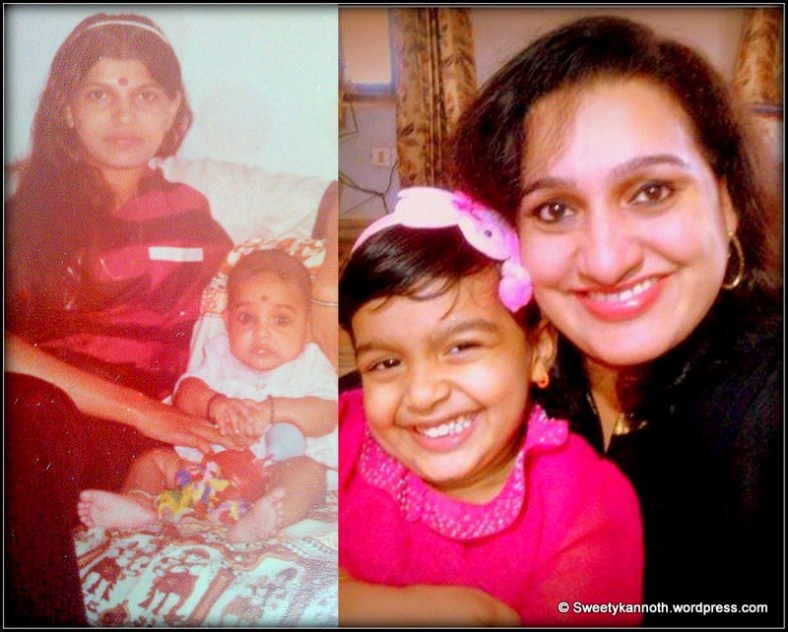 ME AND MY MOM (LEFT) ME AND MY DAUGHTER (RIGHT)