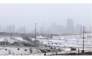 Gusting winds and heavy snow