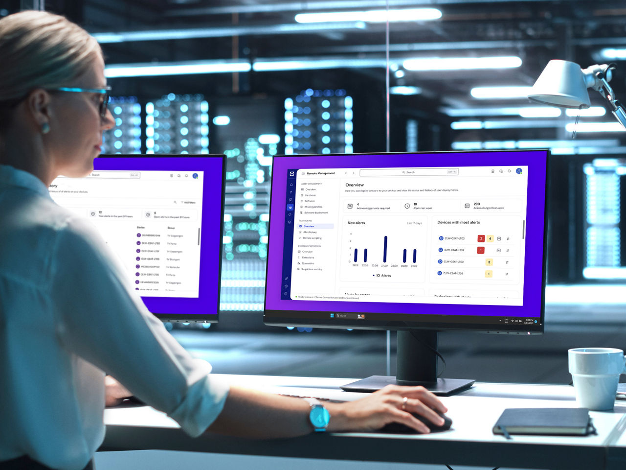IT のプロはリモート マネジメントとモニタリング (RMM) を使用しています