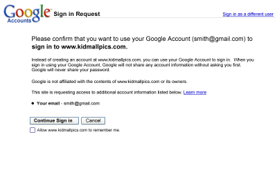 kidmallpics_2 Confirm using OpenID login