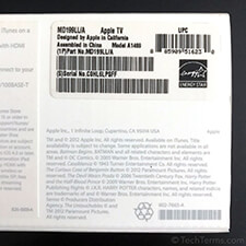 Apple TV UPC (note the same first six digits)