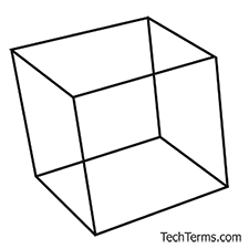 Basic cube wireframe