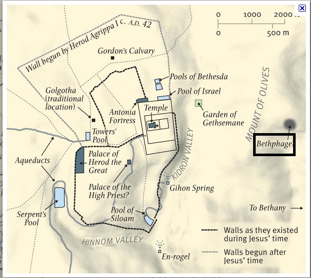 Bethphage-Church-Jerusalem-Map