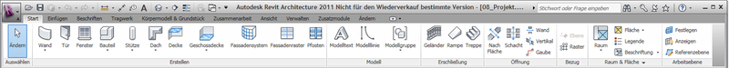 Revit ribbon colour scheme