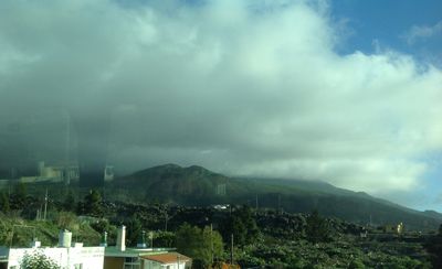 Storm and clouds over the Cumbre Vieja