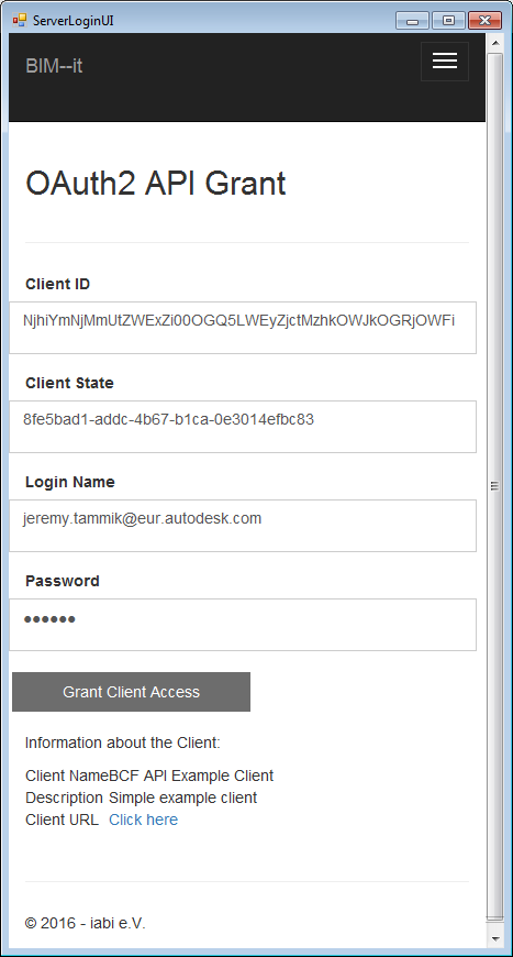 BIM-IT login