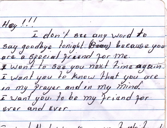 Note From A Haitian Girl