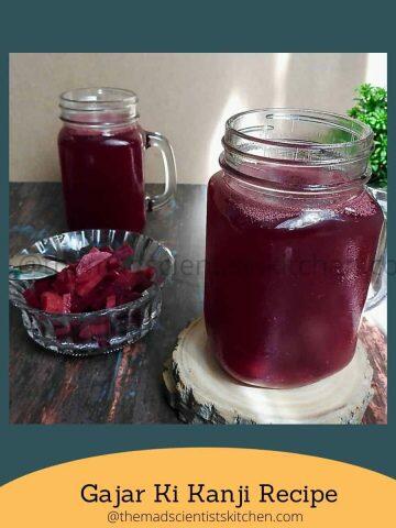 Kanji a healthy fermented probiotic drink ready to serve.