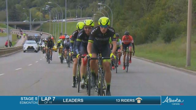 Holowesko pounding on the front, protecting Carpenter's one-second lead
