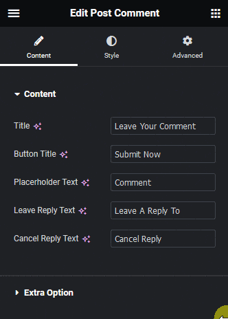 post comment content | The Plus Addons for Elementor Post comment content