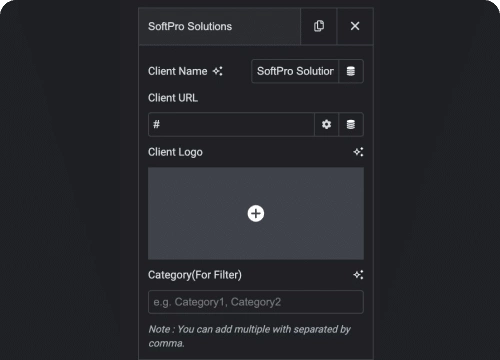 Add Category Link Logo Image | The Plus Addons for Elementor Add category link logo image client logos for elementor from the plus addons for elementor