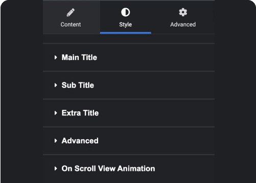 Customize Everything | The Plus Addons for Elementor Customize everything heading titles for elementor from the plus addons for elementor