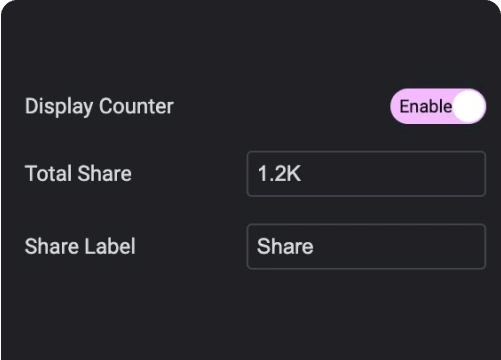Display Social Sharing Count | The Plus Addons for Elementor Display social sharing count social share buttons widget for elementor from the plus addons for elementor