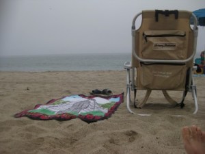 This is me. This is my spot. Ready for "me time," until they show up ... personal space killers.
